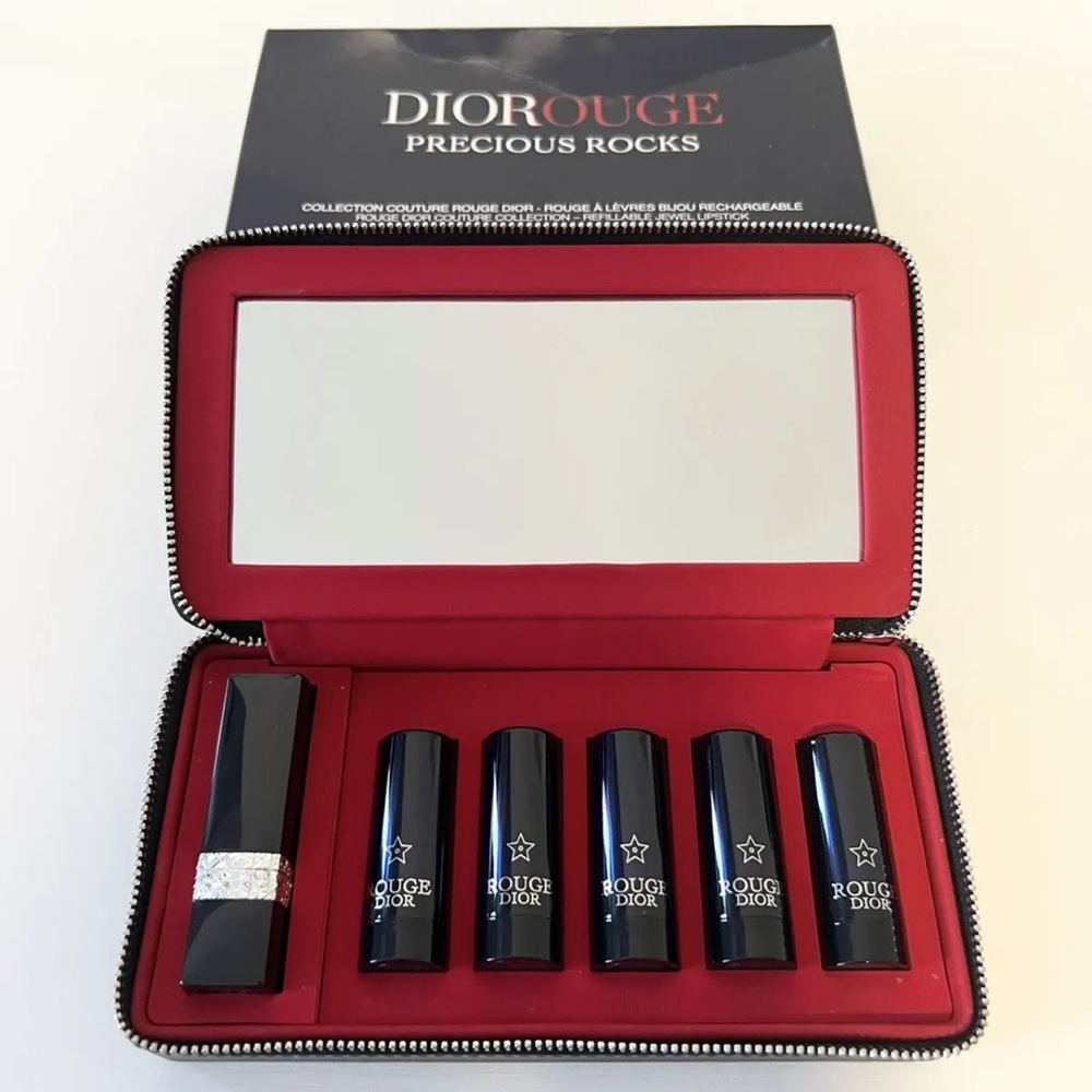 DIOR Rouge Collection COUTURE Refillable Jewel Lipstick 6 Piece Set.